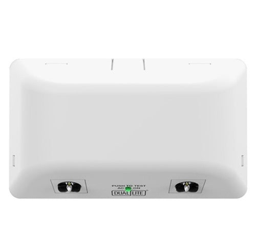 Dual Lite EV4D-02WAL 4W Architectural LED Emergency Light, Damp Location Listed, 2W LED lamps with Wide Area Lens