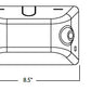 Dual-Lite EV4D 1W Architectural LED Emergency Light with Remote Capacity, Damp Location Listed, White Finish