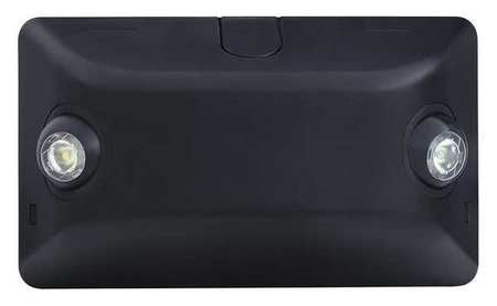 Dual-Lite EV4DB 1W Architectural LED Emergency Light with Remote Capacity, Damp Location Listed, Black Finish