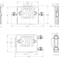 Dual Lite EVCHL-U-R-B-12 12W High Lumen Combination Exit/ Emergency Light, Universal Single/ Double Face, Red Letter, Black Finish