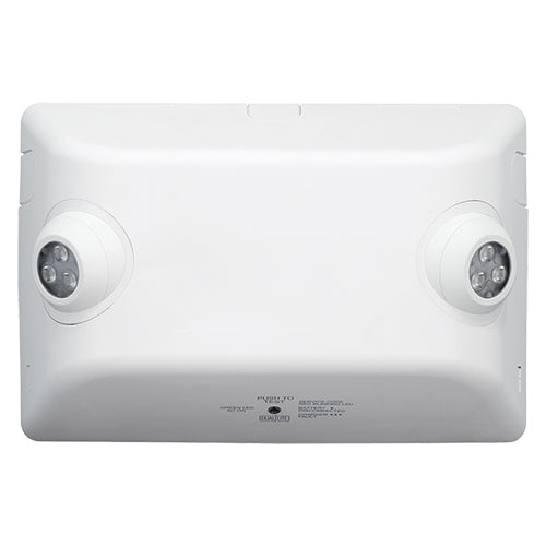 Dual-Lite EVHC12-06L 12W High Lumen LED Emergency Light, No Self-Diagnostics, White Finish, 6W LED Lamps