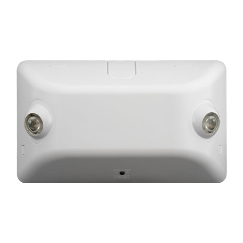 Dual-Lite EVR2 2W Architectural LED Emergency Remote Lighting Head, 2 Integral LED Lamp Heads, White Finish