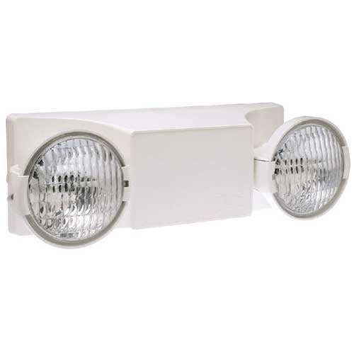 Dual-Lite EZ-2-V 5.4W PAR 36 Dual Emergency Light, with Voltmeter, White Finish