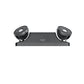 Dual Lite EZ-2LB LED lamp head Dual Emergency Light, Damp Location Listed, Wall Mount, Black Finish