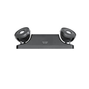 Dual Lite EZ-2LIB LED lamp head Dual Emergency Light with Spectron Self-test/Self-diagnostic, Damp Location Listed, Wall Mount, Black Finish