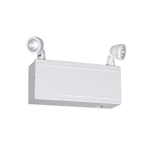 Dual-Lite LM40-12V-1205L 12V High Capacity Emergency Light, Lead Calcium Battery, No Self-Diagnostics, White Finish with 5W LED lamp heads
