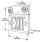 Dual-Lite LTURWD 10W Tandem Emergeny Lighting Unit and LED Exit Sign Combo, Single/ Double Face, Red Letters, White Finish, Damp Location Model, No Self-Diagnostics
