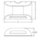 Dual-Lite PGF1P 17.7W High Performance LED Sconce Light, Platinum Silver Color