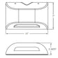 Dual-Lite PGP-HTR Emergency LED Sconce, Wet Location, with Battery Heater, Platinum Silver Finish