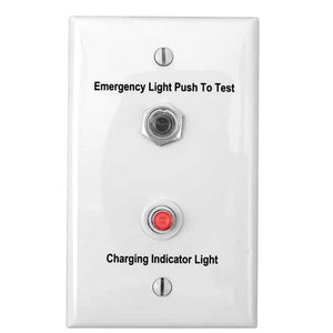 Dual-Lite SPRTS Single-Pole Remote Test Switch/Charge Indicator for Use with Dual-Lite's UFO-3AW, 4W, 5W, 6W, 7W, CF, LP, and LED Series Emergency Battery Packs