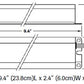 Dual-Lite UFO-3AW 32W-40W (2' - 4') T8, T10, or T12 Fluorescent Emergency Battery Pack, 350-450 Lumens