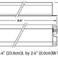 Dual-Lite UFO-4W 32W-40W (2' - 4') T8, T10, or T12 Fluorescent Emergency Battery Pack, 500-600 Lumens