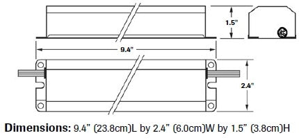 Dual-Lite UFO-4W 32W-40W (2' - 4') T8, T10, or T12 Fluorescent Emergency Battery Pack, 500-600 Lumens