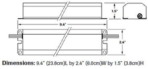 Dual-Lite UFO-4W 32W-40W (2' - 4') T8, T10, or T12 Fluorescent Emergency Battery Pack, 500-600 Lumens