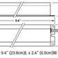 Dual-Lite UFO-5AW One or Two 17W-215W (2' - 8') T8, T10 or T12 Fluorescent Emergency Battery Pack, 600-700 Lumens