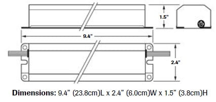 Dual-Lite UFO-5AW One or Two 17W-215W (2' - 8') T8, T10 or T12 Fluorescent Emergency Battery Pack, 600-700 Lumens