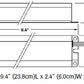 Dual-Lite UFO-5W 32W-215W (4' - 8') T8 or T12 Fluorescent Emergency Battery Pack, 600-700 Lumens