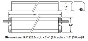 Dual-Lite UFO-5W 32W-215W (4' - 8') T8 or T12 Fluorescent Emergency Battery Pack, 600-700 Lumens