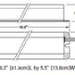 Dual-Lite UFO-7WI One or Two 17W-40W (2'-4') or one 40W-215W (5'-8') T5, T8, T9, T10, or T12 Fluorescent Emergency Battery Pack, Spectron Self-Diagnostics