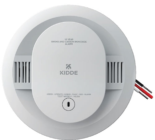 Firex CUAC10YFEX-V 10-Year Hardwired Combination Smoke and Carbon Monoxide Detector with Interconnected Alarm LED Lights and Voice Alerts