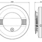 Firex SMAC9VFEX  AC Hardwired Photoelectric Smoke Alarm with 9V Battery Back Up