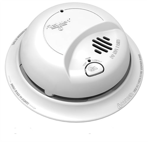First Alert BRK SA4120B 120V AC/DC Hardwired with 9V Battery Backup Ionization Smoke Alarm (Upgraded to SMI100-AC)