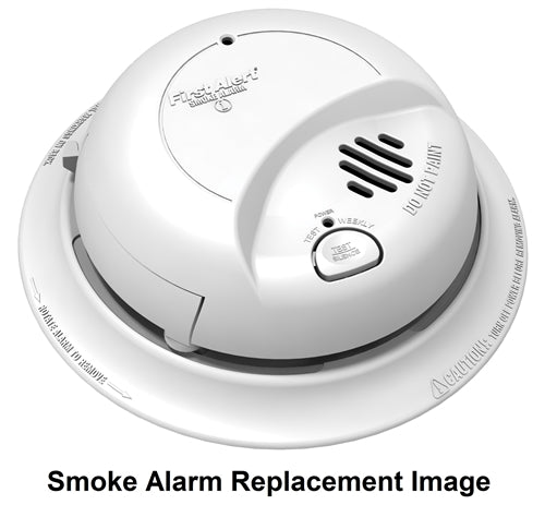 First Alert BRK SA4120B 120V AC/DC Hardwired with 9V Battery Backup Ionization Smoke Alarm (Upgraded to SMI100-AC)