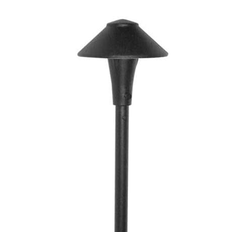 Focus Industries AL-01-LED320SCPR 12V 3W Omni LED Cast Aluminum China Hat Area Light with 20" Stem, Chrome Powder Finish