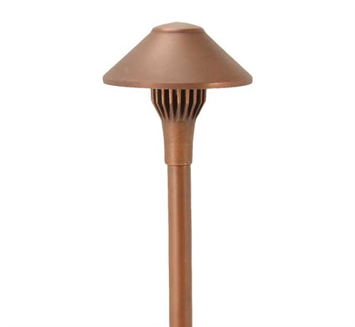 Focus Industries AL-01-LEDP-TRC 12V 4W LED 300 lumens 5.5" China Hat Area Light, Terra Cotta Finish