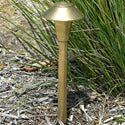 Focus Industries AL-01-SM-BRT 12V 18W Mini China Hat Area Light, Bronze Texture Finish