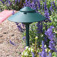 Focus Industries AL-03-10LED3BLT 12V 3W Omni LED Cast Aluminum 10" 2 Tier Pagoda Hat Area Light, Black Texture Finish