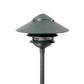 Focus Industries AL-03-3T103LED3CPR 12V 3W Omni LED Cast Aluminum 10" 2 Tier Pagoda Hat Area Light with 3" Base, Chrome Powder Finish