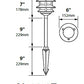 Focus Industries AL-03-3TLED3WTX 12V 3W Omni LED Cast Aluminum 6" 3 Tier Pagoda Hat Area Light, White Texture Finish