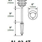 Focus Industries AL-03-4TLED3WBR 12V 3W Omni LED Cast Aluminum 6" 4 Tier Pagoda Hat Area Light, Weathered Brown Finish