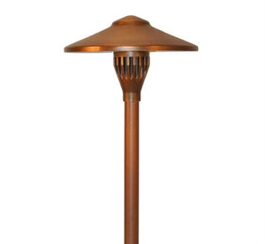 Focus Industries AL-04-LEDP-HTX 12V 4W LED 300 lumens 7.5" China Hat Area Light, Hunter Texture Finish
