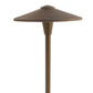 Focus Industries  12V 3W Omni LED Cast Aluminum 10" China Hat Area Light, Rubbed Verde Finish