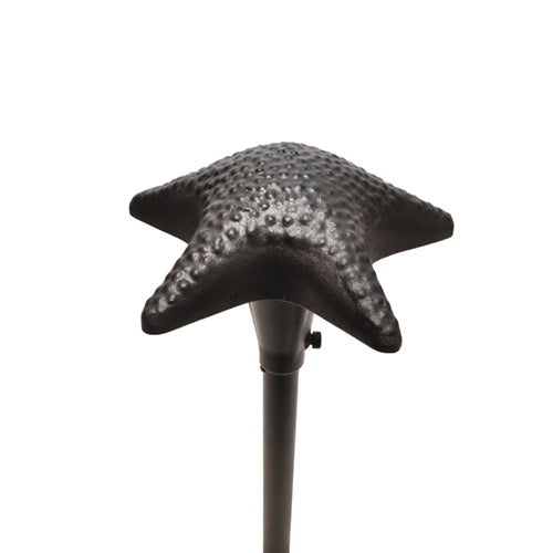 Focus Industries  12V 3W Omni LED Cast Aluminum Starfish Hat Area Light, Black Texture Finish