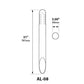 Focus Industries  12V 3W Omni LED Extruded Aluminum 3" Diameter Mini Bollard, White Texture Finish