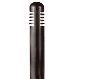 Focus Industries  12V 3W Omni LED Extruded Brass 3" Diameter Mini Bollard, Camel Tone Finish
