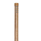 Focus Industries 12V 3W Omni LED Extruded Copper 1.75" Diameter Small Bollard, Deck Mount, Black Acid Texture