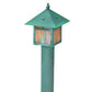 Focus Industries 12V 3W Omni LED Solid Brass Lantern Area Light with ABS Post, Camel Tone Finish