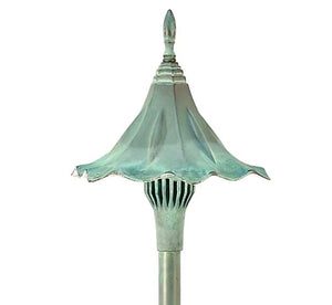 Focus Industries AL-14-LEDP-CPR 12V 4W LED 300 lumens 8" Oriental Hat Area Light, Chrome Powder Finish