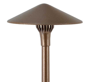 Focus Industries AL-17-LEDP-CAM 12V 4W LED 300 lumens 8" China Hat Area Light, Camel Tone Finish