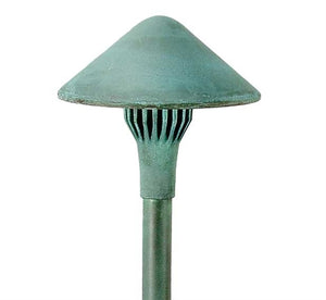 Focus Industries AL-17-SM2LEDP-TRC 12V 4W LED 300 lumens 5.5" China Hat Area Light, Terra Cotta Finish
