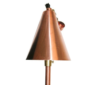Focus Industries AL-18-LG-AH-L12-COP 12V LED Halogen Tiki Torch Light Area Light, Unfinished Copper