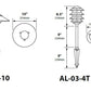 Focus Industries AL0310L12STU 3W Omni Super Saver LED 10" Two Tier Pagoda Hat Area Light, Stucco Finish