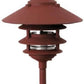 Focus Industries AL034T10L1WBR 3W Omni Super Saver LED 10" Four Tier Pagoda Hat Area Light, Weathered Brown Finish