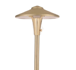 Focus Industries AL04AHL12WIR 12V 3W Omni LED 7.5" China Hat Area Light with Adjustable Hub, Weathered Iron Finish