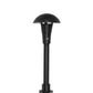 Focus Industries AL06SML12BLT 12V 3W Omni LED 3.5" Cast Aluminum Mini Mushroom Hat, Black Texture Finish
