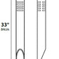 Focus Industries AL08ALUML12STU 12V 3W Omni LED Extruded Aluminum 3" Diameter Mini Bollard, Stucco Finish